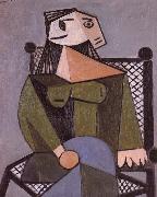 pablo picasso woman in an armcbair oil painting reproduction